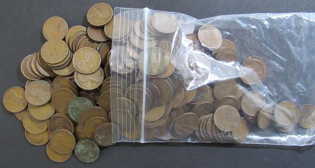 250 WHEAT CENTS (1909-1919) P-D-S: GREAT MIX - CIRC or BETTER