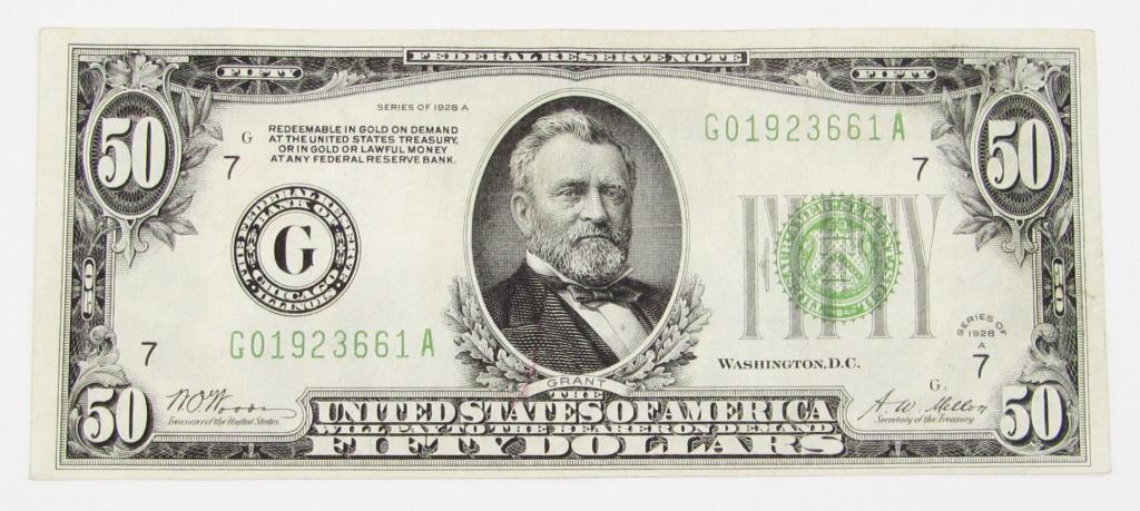 1928 $50 FRN GOLD ON DEMAND (1 of 2)