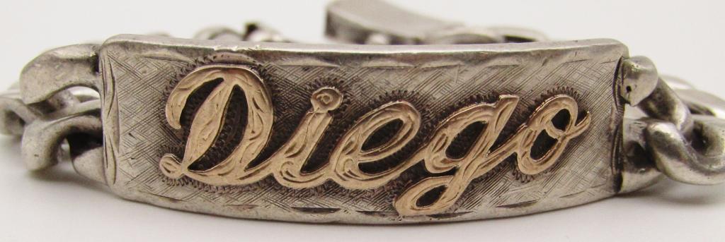 DIEGO STERLING MEN'S LINKED BRACELET (1 of 3)