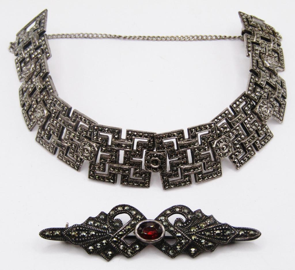 MARCASITE STERLING JEWELRY LOT (1 of 6)