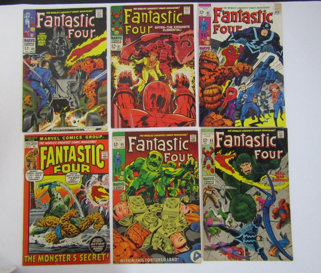 (6) Fantastic Four 1968/1969 Marvel Comic Lot (1 of 5)