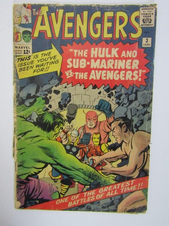 THE AVENGERS #3 MARVEL 1964 - KEY ISSUE (1 of 7)