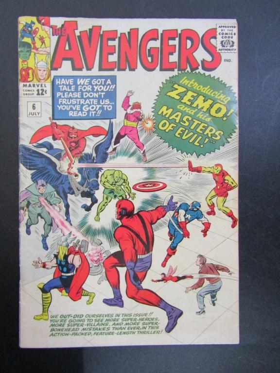 THE AVENGERS #6 MARVEL 1964 - KEY (1 of 4)