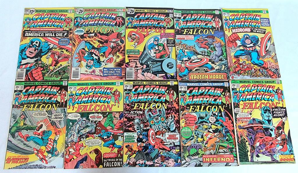 (10) MARVEL : CAPTAIN AMERICA & FALCON COMICS! (1 of 4)