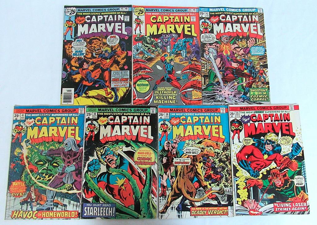 (7) MARVEL : THE NEW CAPTAIN MARVEL COMICS! (1 of 2)