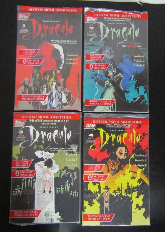 (4) Dracula #1 - 4 Bram Stoker's Sealed Comics (1 of 2)