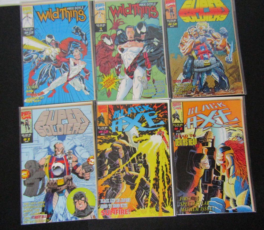 (6) Marvel Comics; Black Axe, Super Soldiers, (1 of 4)