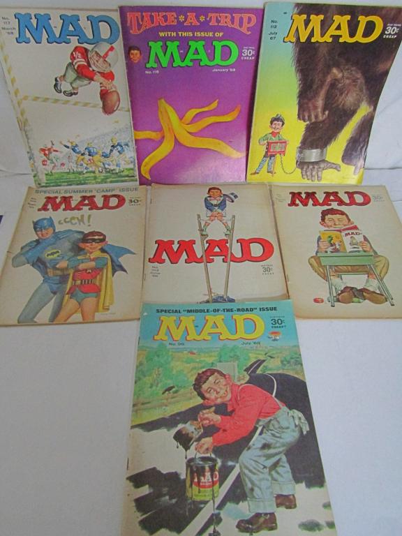 (7) 30c MAD MAGAZINE 1965/1968 (1 of 5)