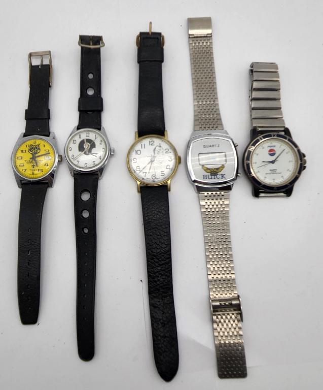 5-UNISEX ADVERTISEMENT WRISTWATCHES: TIMEX (1 of 5)