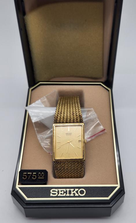 NIB! VTG SEIKO MEN'S CALDENDAR WRISTWATCH: UNTESTED