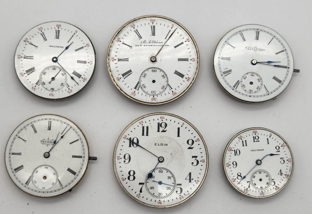 6-VINTAGE POCKET WATCH FACES PARTS/REPAIR (1 of 8)
