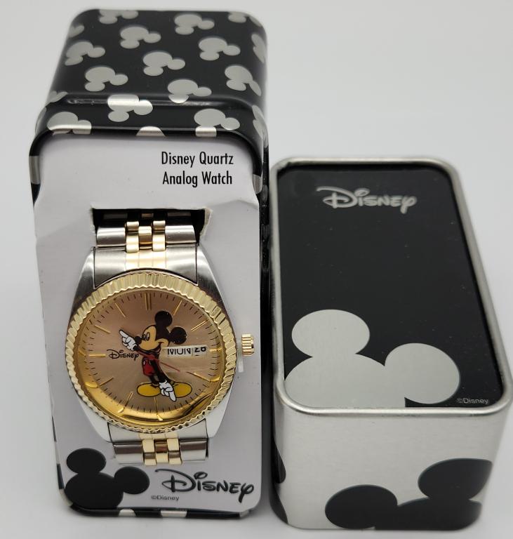 NIB! DISNEY MICKEY MOUSE DAY DATE WRISTWATCH: UNTESTED