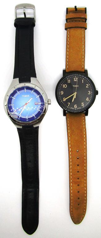 (2) MODERN TIMEX WATCHES: (1) RUNNING (1) NEEDS NEW BATTERY