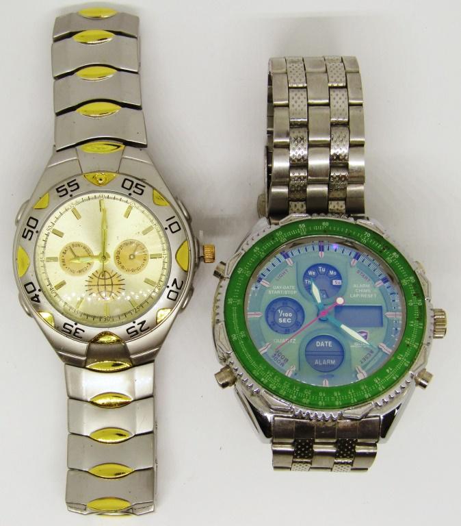 (2) QUARTZ CHRONOGRAPH MENS WATCHES (1 of 4)