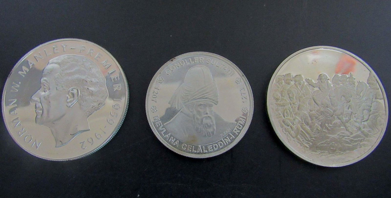 90% SILVER (3) COIN LOT: 1972 JAMAICA PROOF $5 (1 of 8)