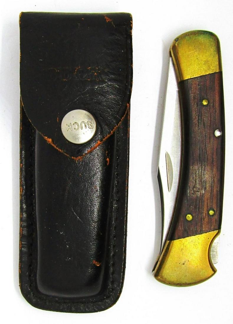 1981-1986 Buck Lockback 110 Hunter Knife with Case (1 of 4)