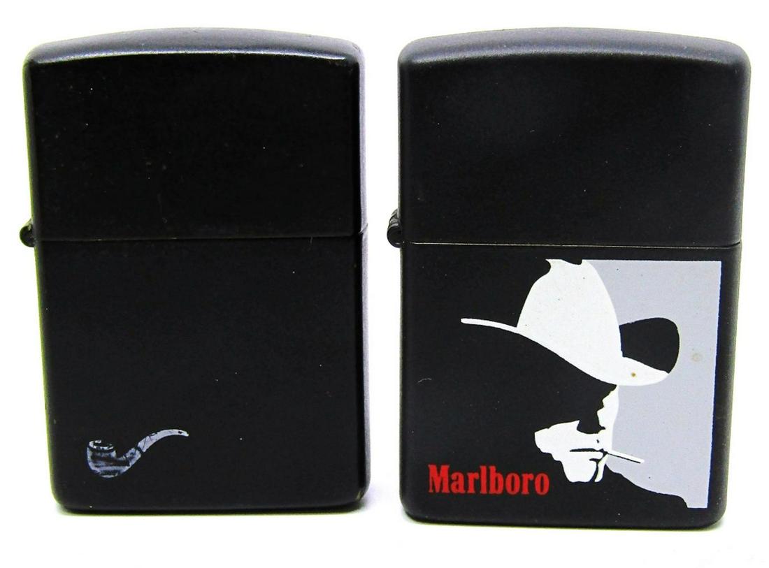 (2) BLACK MATTE ZIPPO LIGHTERS! (1 of 4)