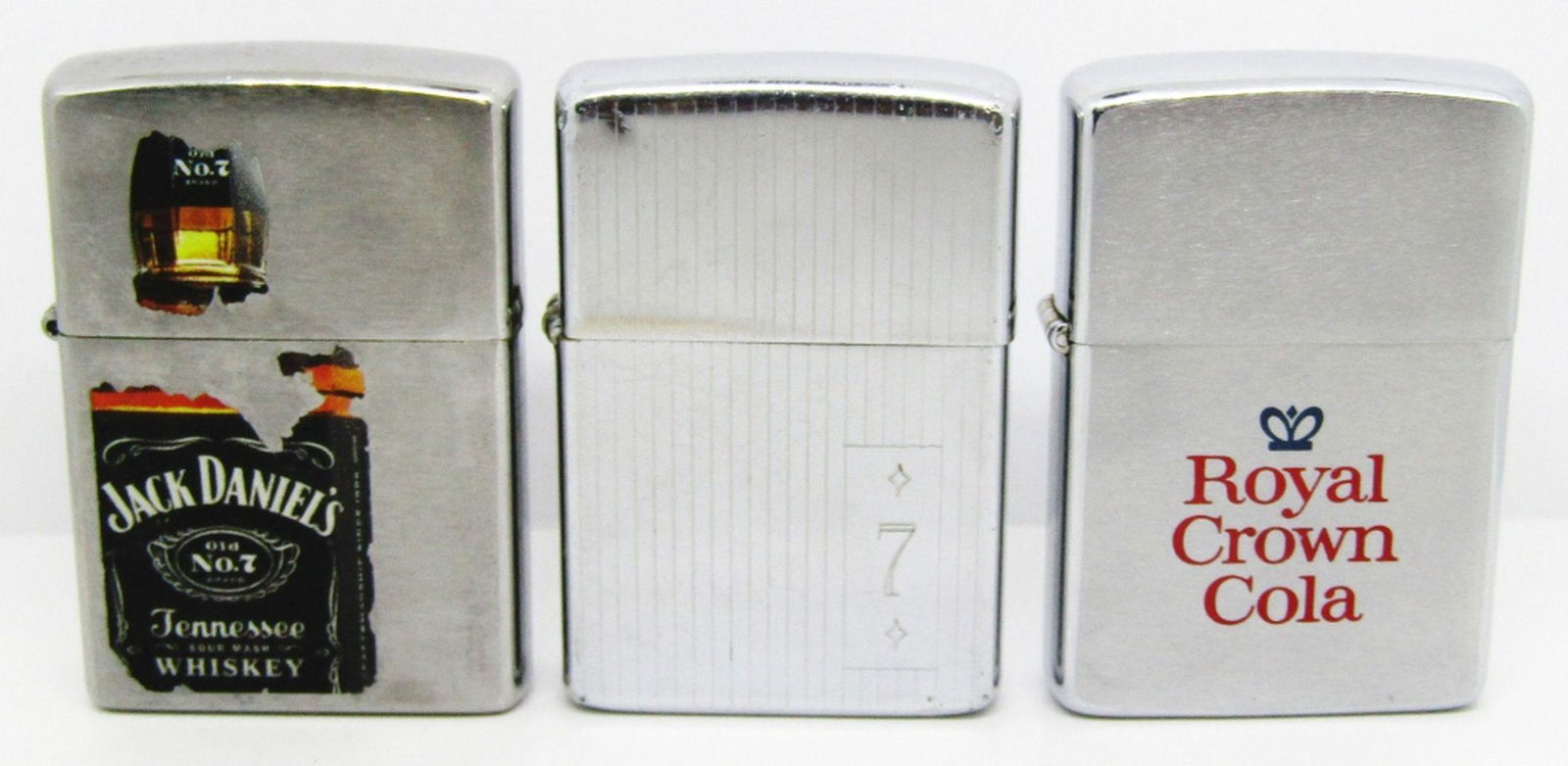 (3) ADVERTISEMENT ZIPPO LIGHTERS! (1 of 4)