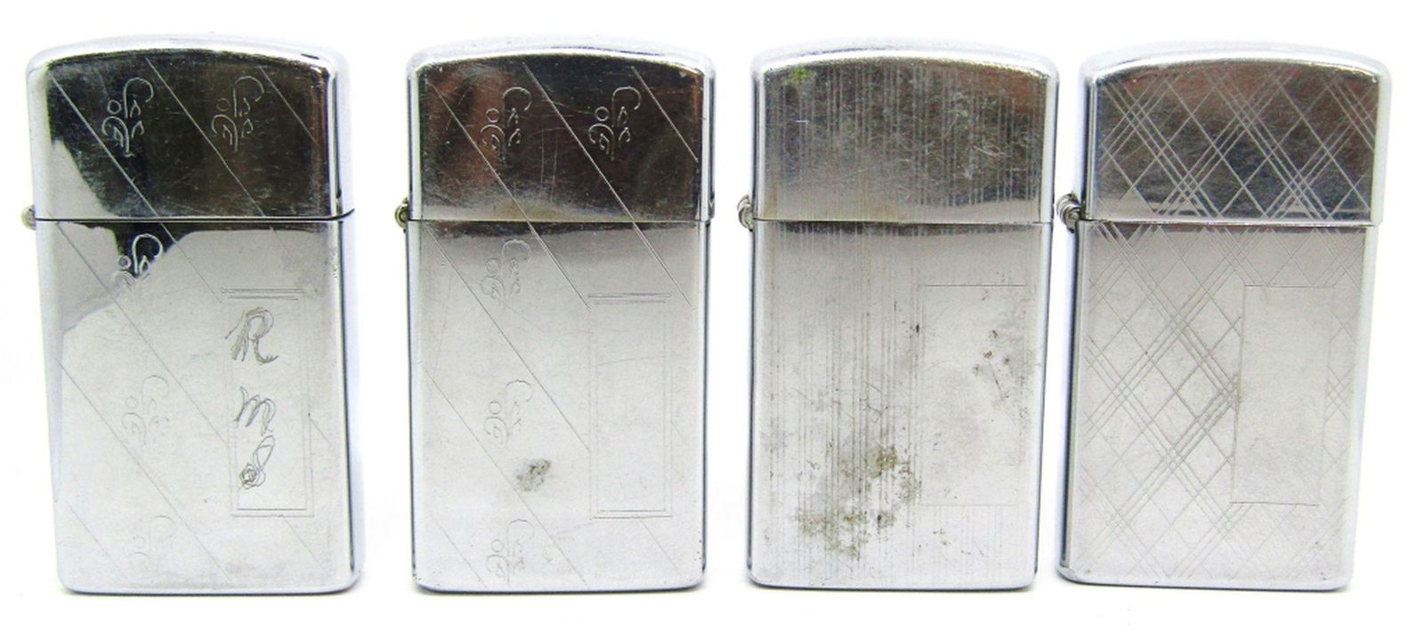 (4) SKETCHED DESIGN ZIPPO LIGHTERS! (1 of 4)