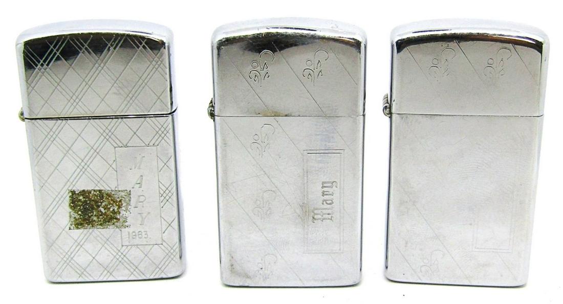 (3) SKETCHED DESIGN ZIPPO LIGHTERS! (1 of 4)
