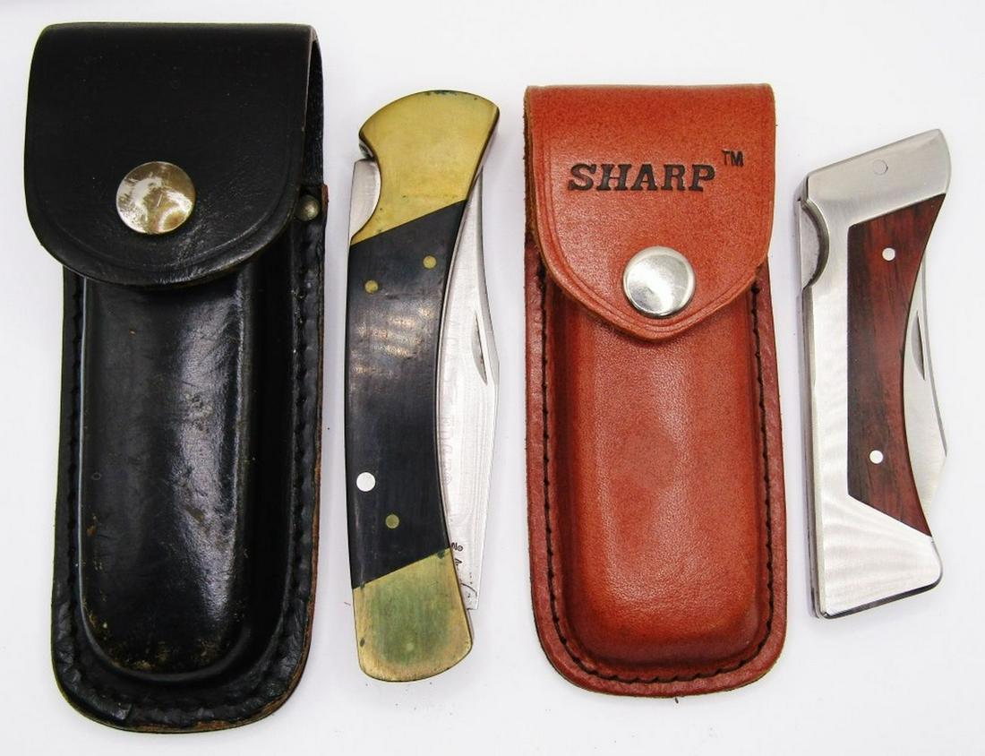 (2) Vtg Pocketknives & Sheath; Craftsman & Sharp (1 of 6)