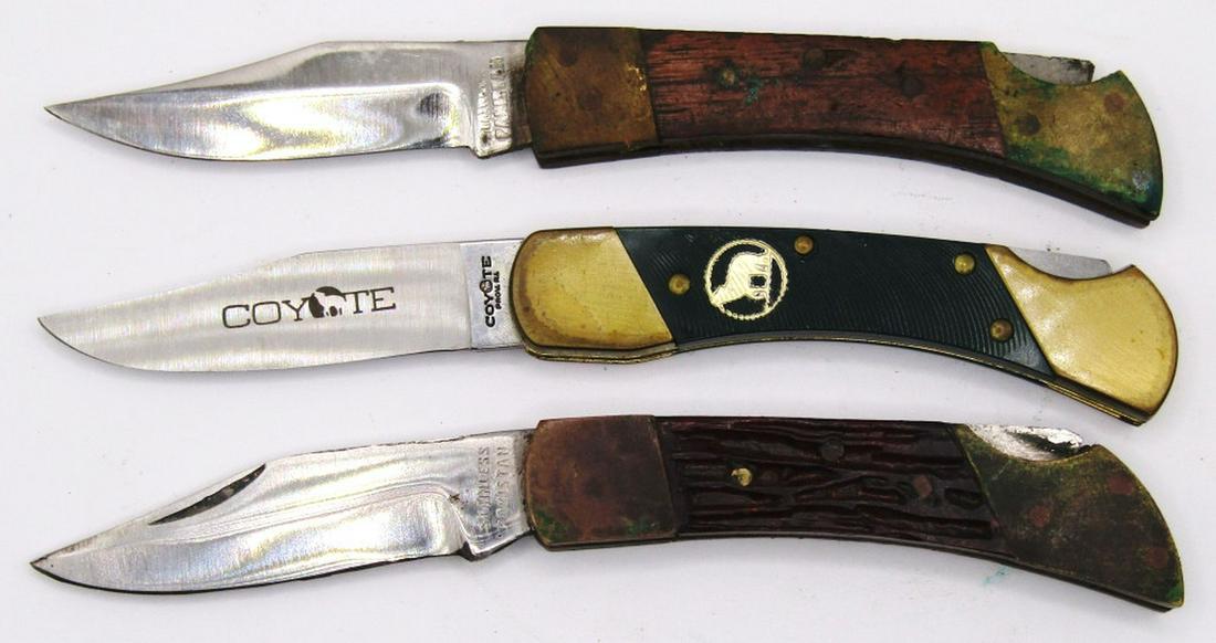 (3) Vintage Small PocketKnives with Sheaths! (1 of 5)
