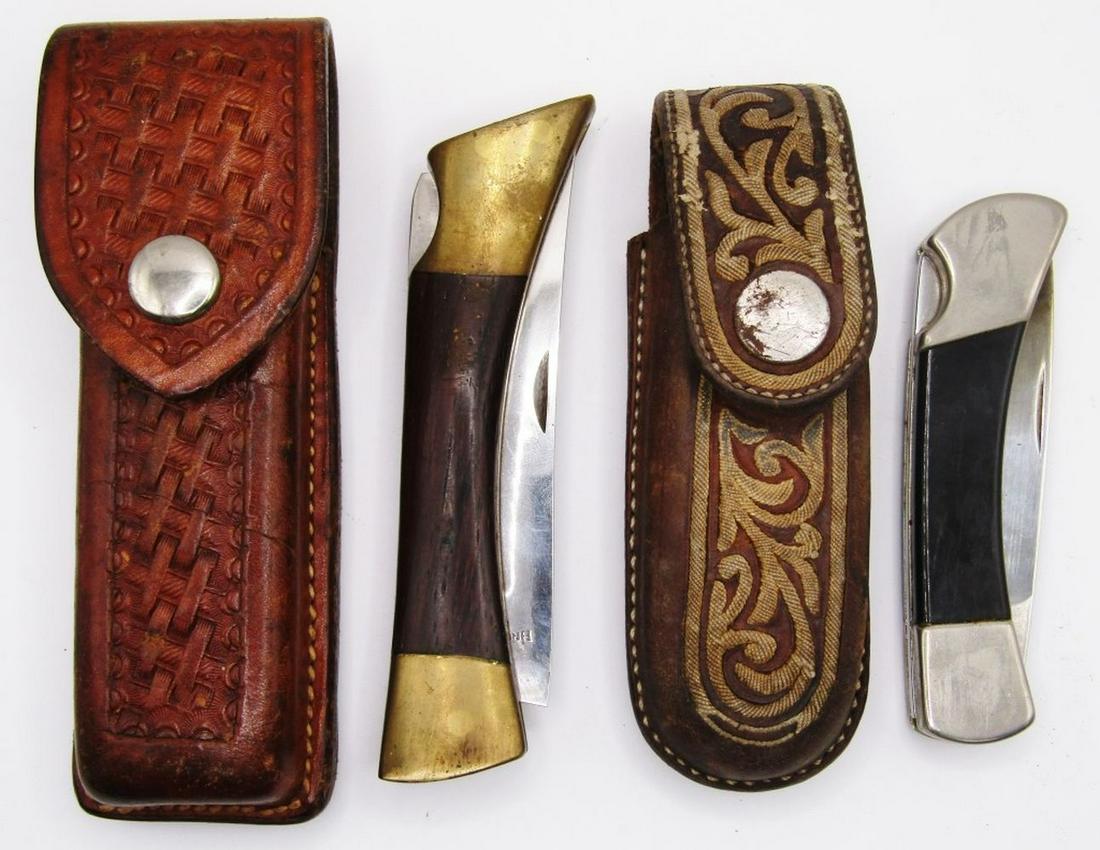 (2) Vintage PocketKnives & Sheaths! Sabre 646, (1 of 7)