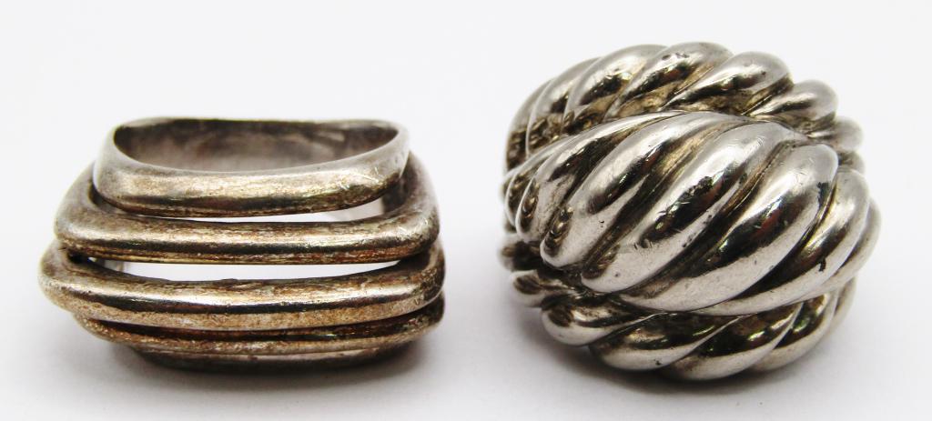 (2) UNIQUE STERLING RINGS - ONE of a KIND's (1 of 4)