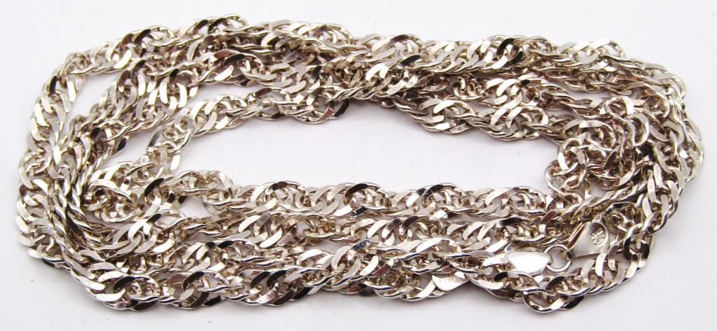 35" LONG MILOR 925 STERLING NECKLACE: NICE THICK CHAIN (23 DWT)