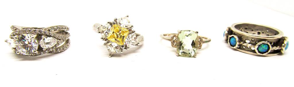 (4) Classic Sterling Ring Lot (1 of 10)