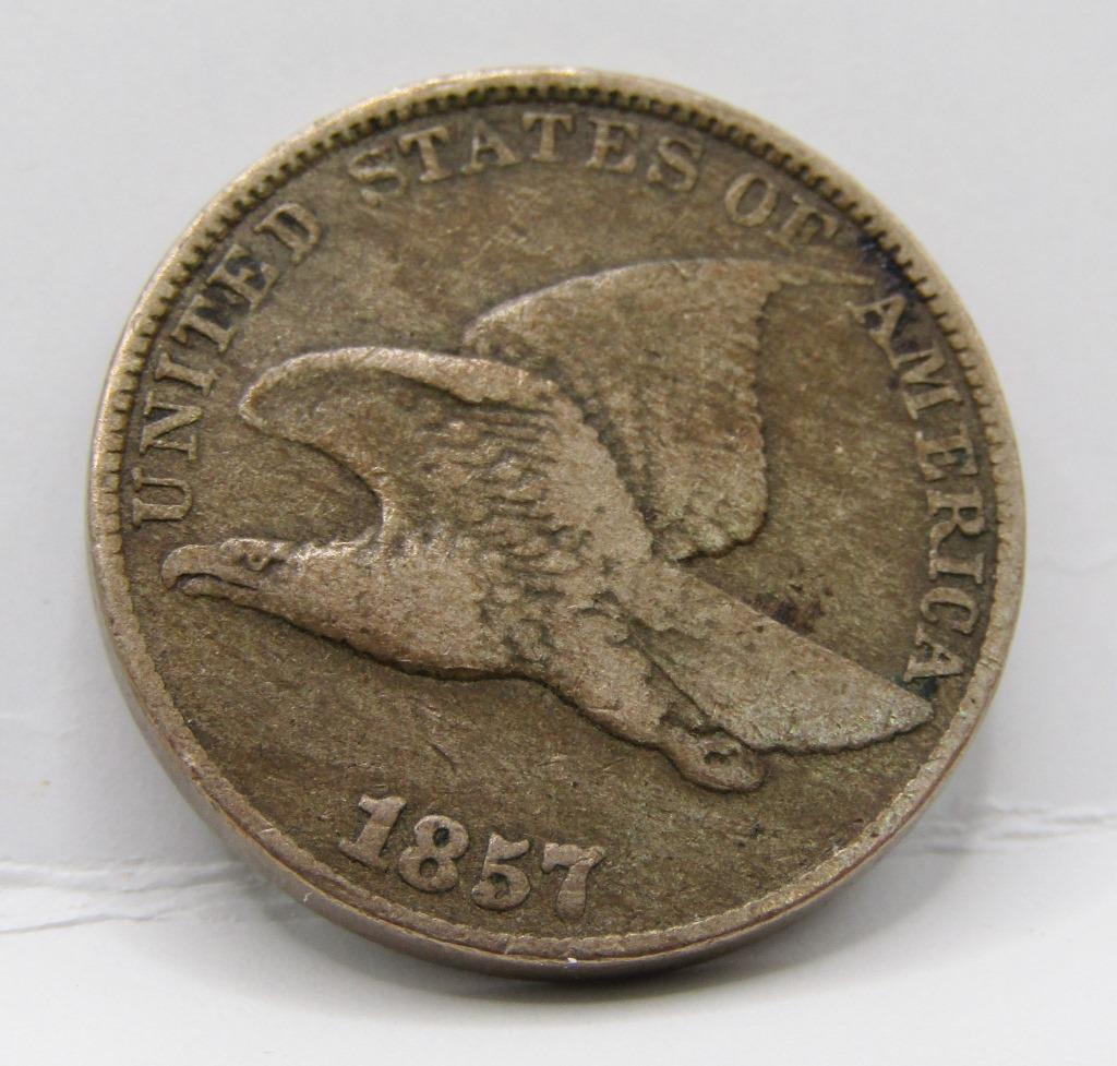1857 FLYING EAGLE CENT (1 of 2)