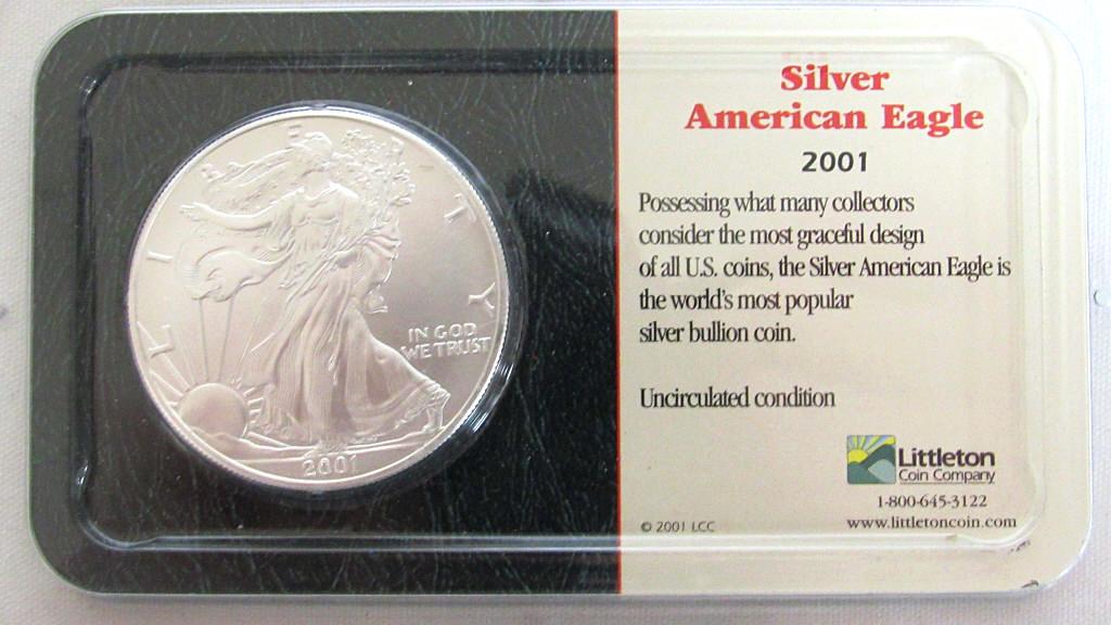 2001 AMERICAN SILVER EAGLE LITTLETON PACK (1 of 6)