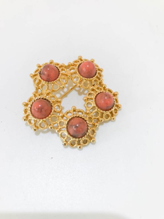 LARGE STONE BROOCH +++ (1 of 2)