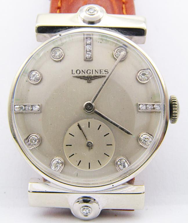 14kt LONGINES DIAMOND DIAL WATCH (1 of 5)