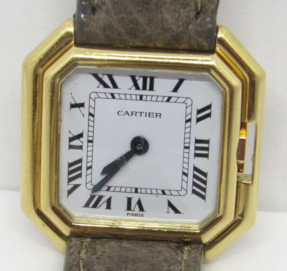 Ladies 18KT Cartier Ceinture Strap Watch (1 of 4)