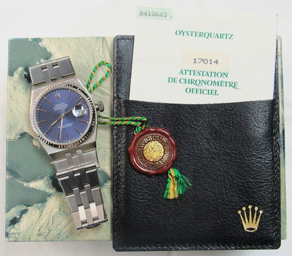 Rolex Oyster Quartz DateJust Watch; Ref 17014 (1 of 7)