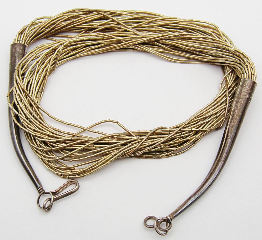 16 INCH MULTI STRANDED LIQUID STERLING NECKLACE (1 of 3)