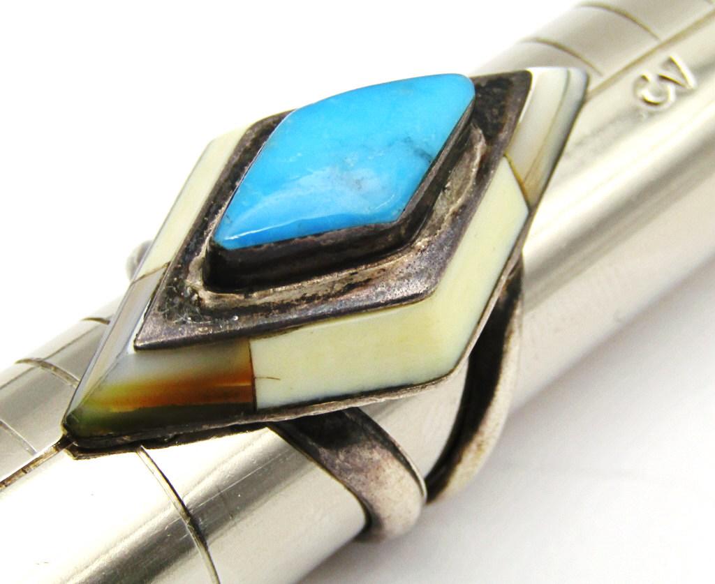 SOUTHWESTERN STERLING SPLIT SHANK ZUNI RING (1 of 5)