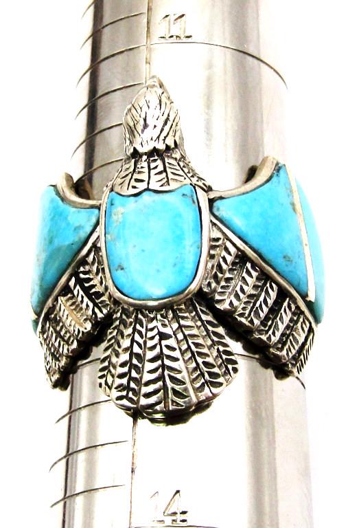 SOUTHWESTERN STERLING EAGLE RING WITH (1 of 5)