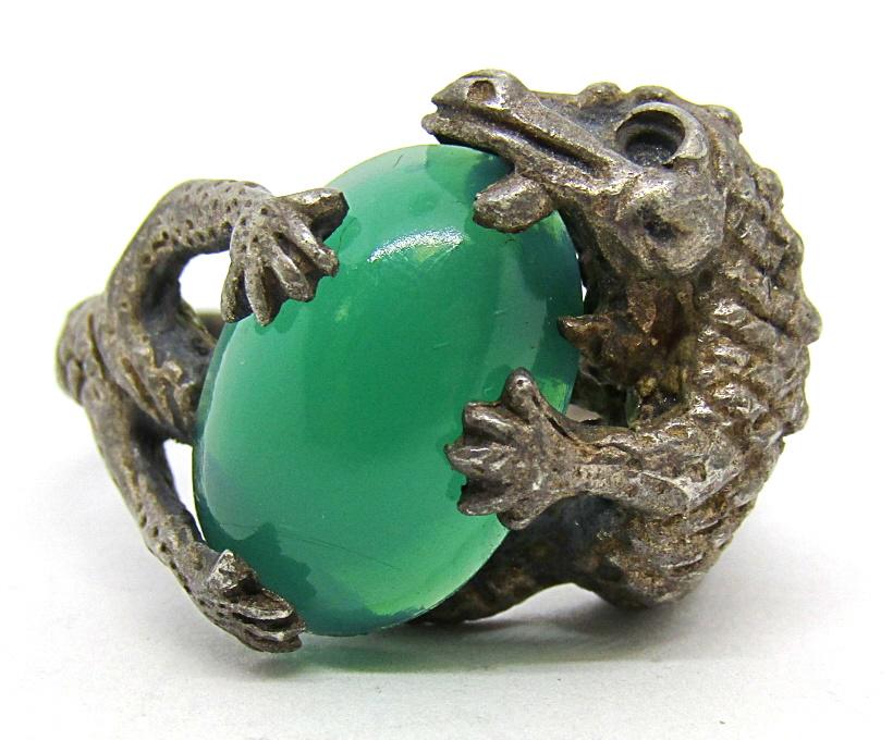 SIZE 11 .925 STERLING ALLIGATOR RING! (1 of 4)