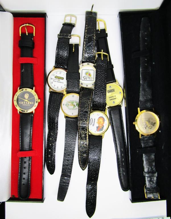 (7) NOVELTY WATCHES, OJ SIMPSON, CAESARS,: STANLEY, ZOO & MORE - UNTESTED LOT