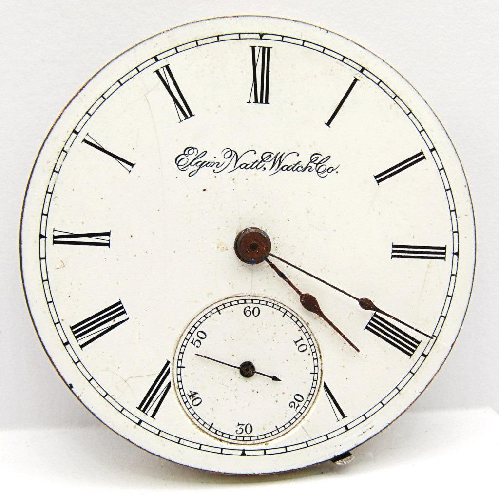 1893 Elgin Pocket Watch G.M. Wheeler; Grade 103: (18s, 17j); Untested; Watch Face Only, No Case. Estimated Production Year.