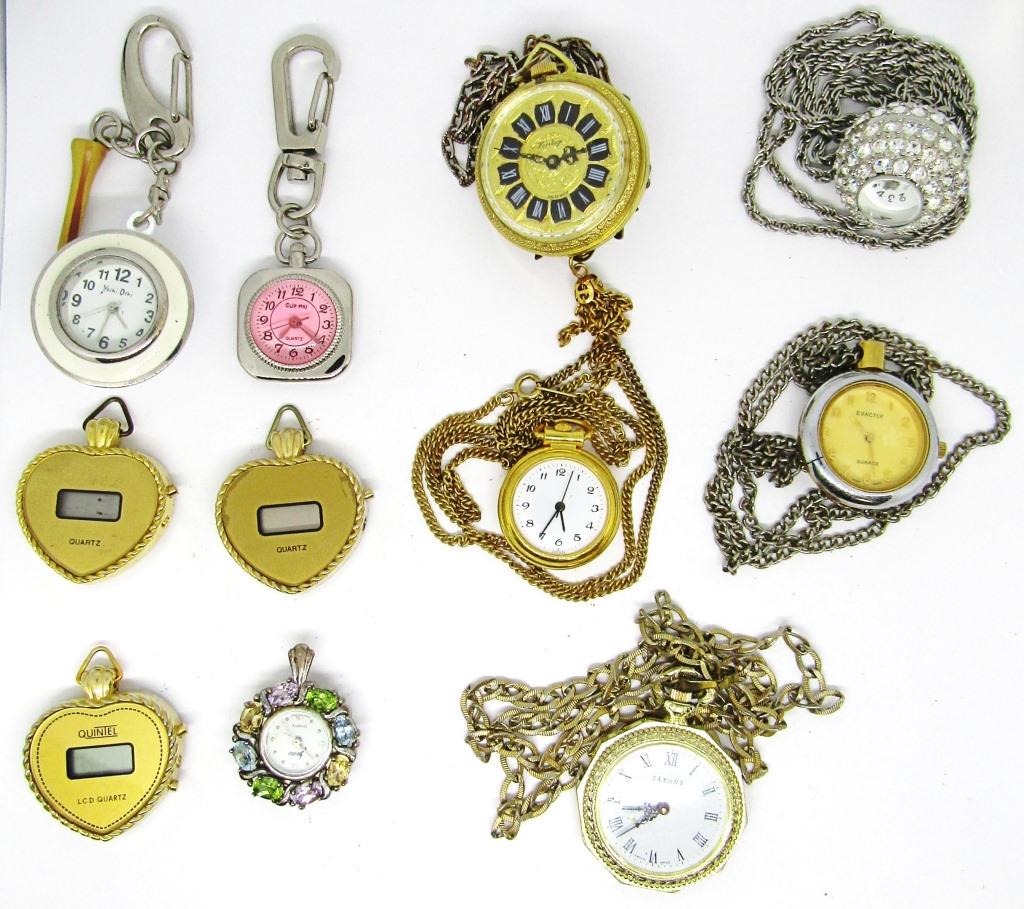 (11) LADIES PENDANT / KEYCHAIN WATCHES (1 of 2)