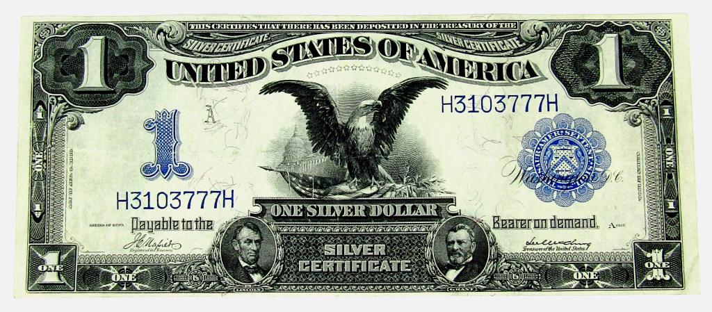 1899 $1 "BLACK EAGLE" SILVER CERTIFICATE (1 of 2)