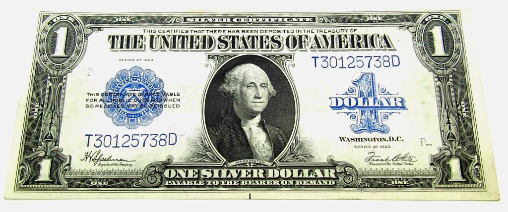 1923 $1 LARGE SIZE SILVER CERTIFICATE (1 of 2)