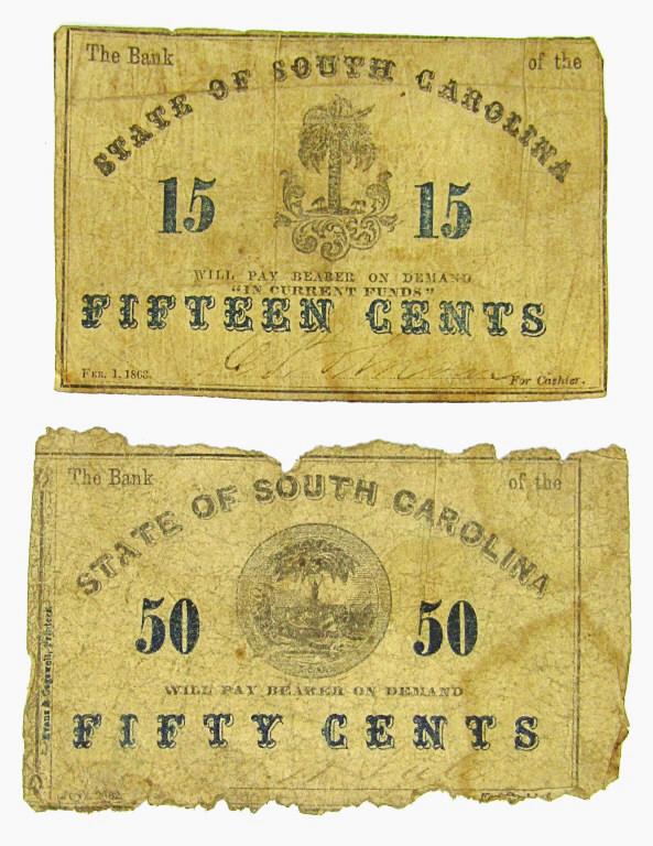 (2) STATE of SOUTH CAROLINA FIFTEEN CENT (1 of 1)