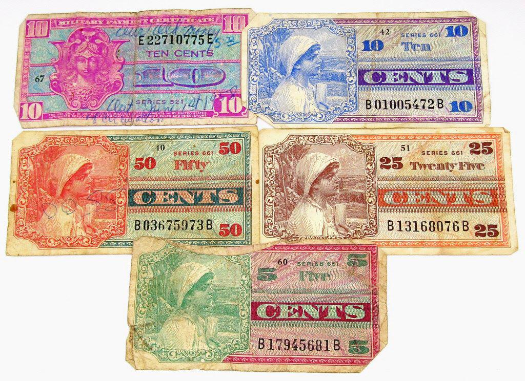 (5) MILITARY PAYMENT NOTES (1 of 2)