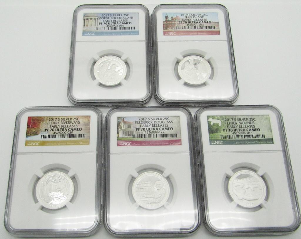 2017 S SILVER PROOF QTR SET NGC PF70 UC (1 of 10)