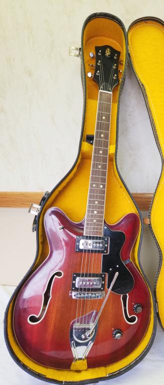 J G GUIELLO 335 STYLE ELECTRIC GUITAR (1 of 6)