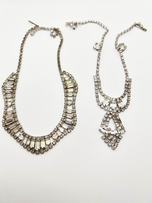 TWO RHINESTONE NECKLACES (1 of 2)